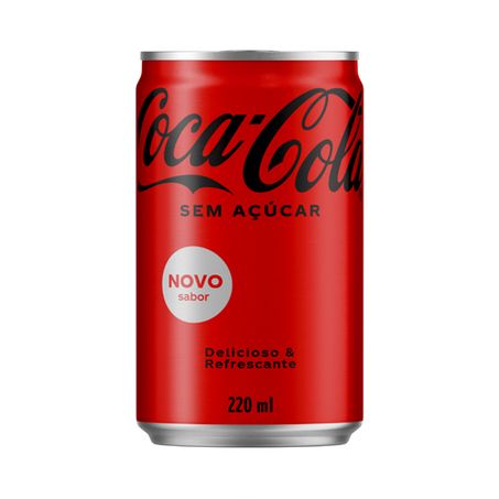 REFRI LT COCA-COLA 220ML S/ACUCAR