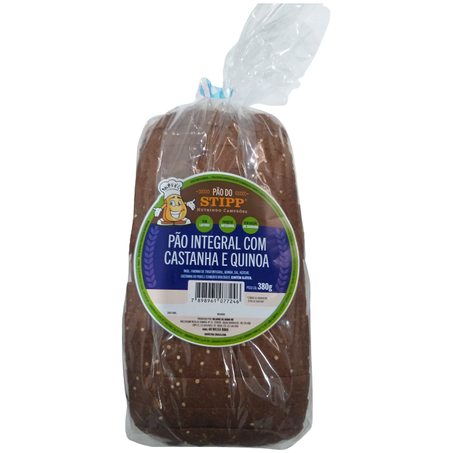 PÃO INTEGRAL COM CASTANHA E QUINOA DO STIPP