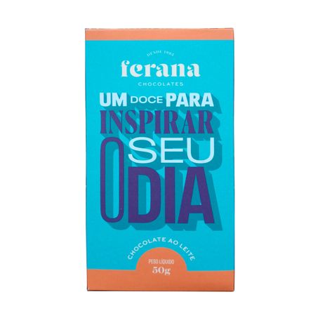 CHOCOLATE FERANA TABLETE INSPIR DIA AO LEITE 50G
