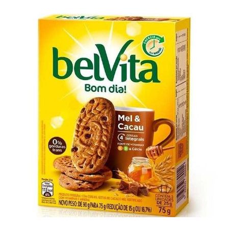 BISC BEL VITA MEL/CACAU 75G (086445)
