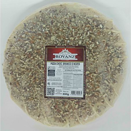 Pizza doce choc.bco. c/nozes rovanz 550g