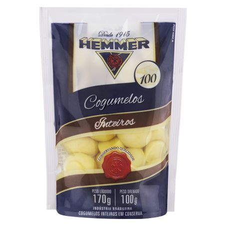COGUMELO EM CONSERVA INTEIRO HEMMER SACHÊ
