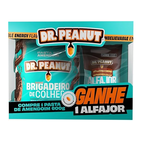 Pasta Amendoim Brigadeiro + Alfajor Brigadeiro 600g 360-1