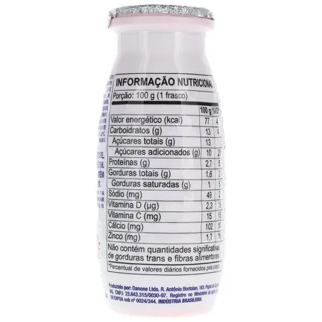 Leite Fermentado Parcialmente Desnatado de Morango Actimel 100G 360-2