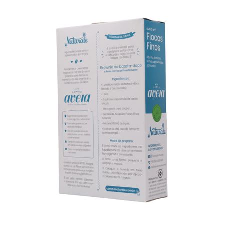Aveia naturale flocos finos 170g 360-36