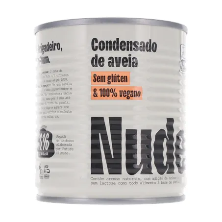 LEITE CONDENSADO DE AVEIA VEGANO NUDE 330G COM ACUCAR 360-33
