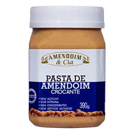 CREME DE AMENDOIM CROCANTE 390G AMENDOIM E CIA
