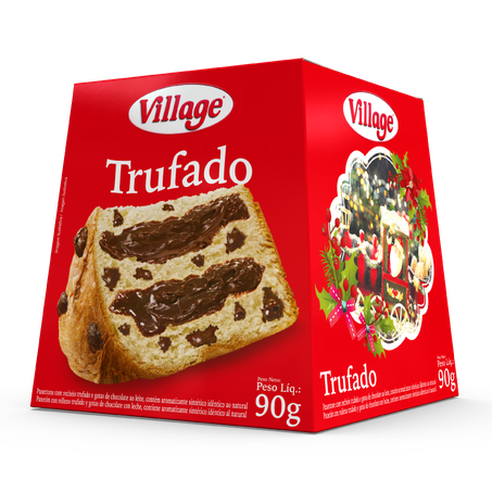 PANETTONE VILLAGE 90GR TRUFADO