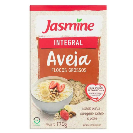 Aveia jasmine 170g flocos grossos ecom