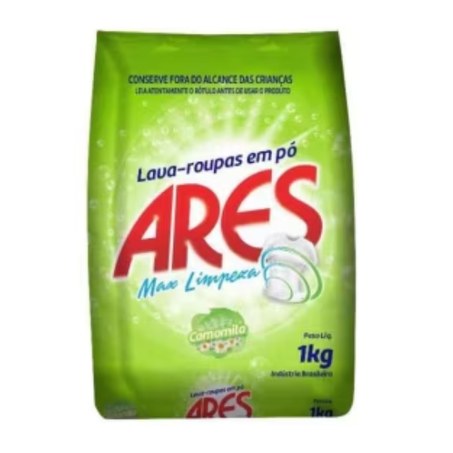Lava Roupas Em Pó Ares Camomila Pct 1kg