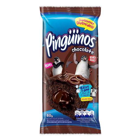 BOLO CHOCOLATE RECHEIO E COBERTURA CHOCOLATE PINGÜINOS