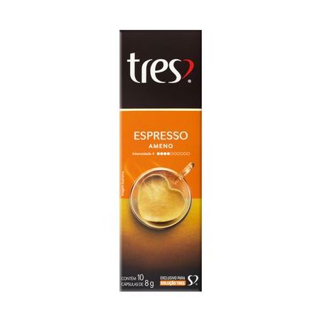 Café 3 Corações Cápsulas Expresso Ameno 80G