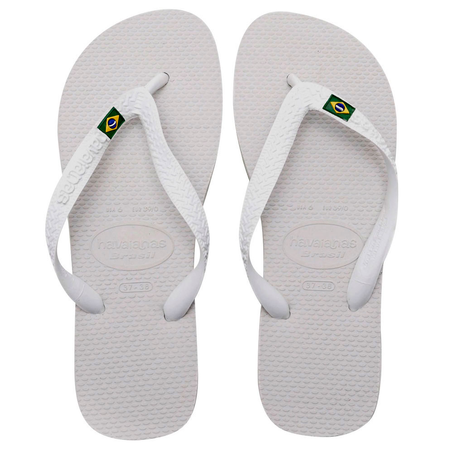 Sandália Havaianas Brasil Branco Tamanho 43/44