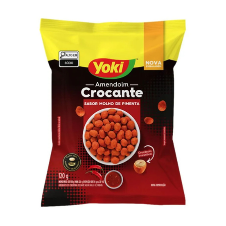 AMENDOIM YOKI 120G CROCANTE MOLHO DE PIMENT