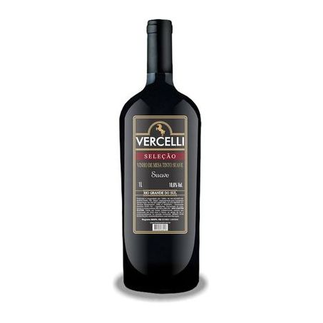 	 VINHO VERCELLI SELECAO 1L TINTO SUAVE