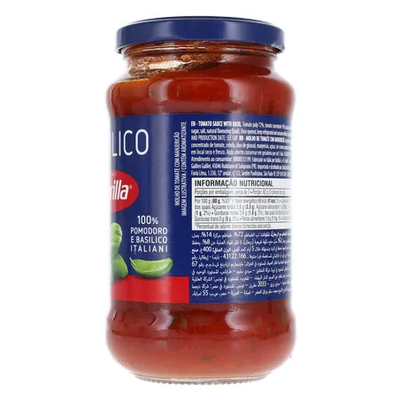 Molho Tomate Barilla Basilico 400g 360-7