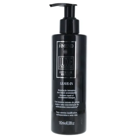 Finalizador Amend Luxe Creations Extreme Repair Leave-in Frasco 180ml 360-1