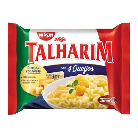 MACARRÃO INSTANTÂNEO NISSIN 4 QUEIJOS 99G
