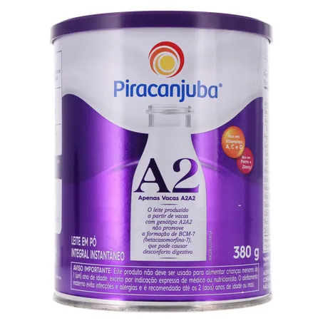 LEITE PÓ PIRACANJUBA INTEGRAL A2 LATA 380G 360-0