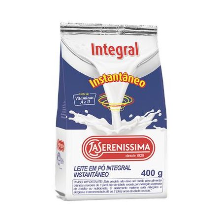 LEITE PO LA SERENISSIMA INTEG/INST SC 400G