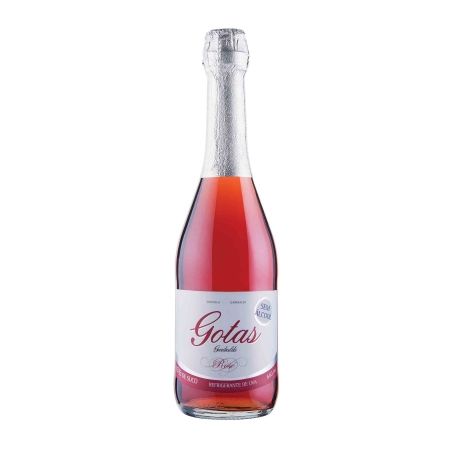 Refrigerante de uva gotas d'or 660ml 0,0% álcool rosé doce
