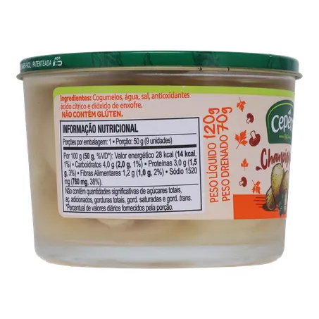 Cogumelos em conserva cepêra champignon 360-29