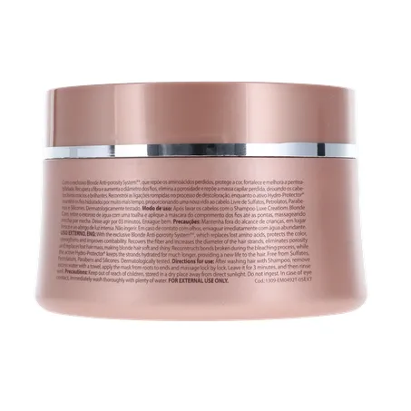 MÁSCARA DE TRATAMENTO AMEND LUXE CREATIONS BLONDE CARE POTE 250G 360-19