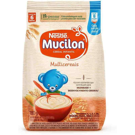 Cereal sache infantil mucilon 180g multicereais