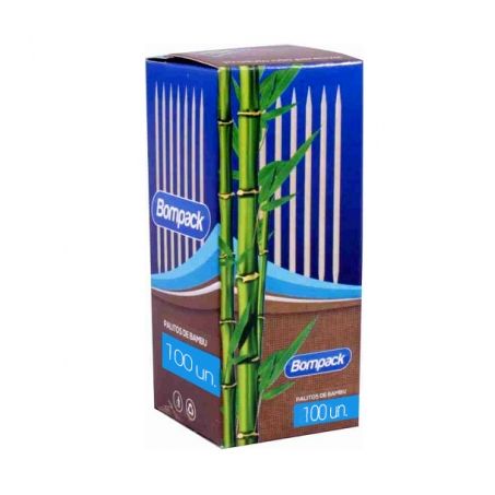 Palito bompack bambu c/100