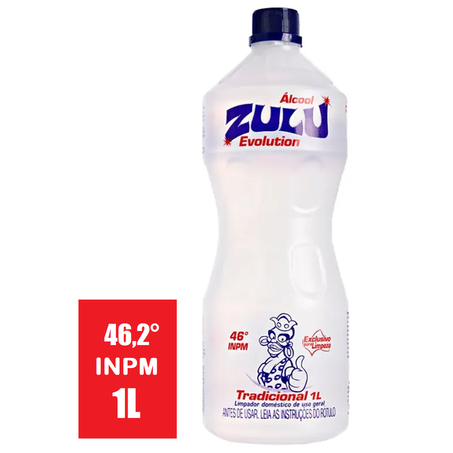 ÁLCOOL ZULU 46°INPM 1L