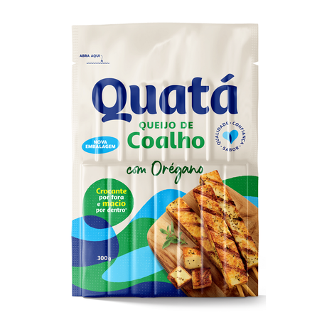 QUEIJO COALHO QUATÁ EM ESPETO COM ÓREGANO 300G