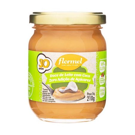 Doce Flormel Zero Doce de Leite com Coco Vidro 210G