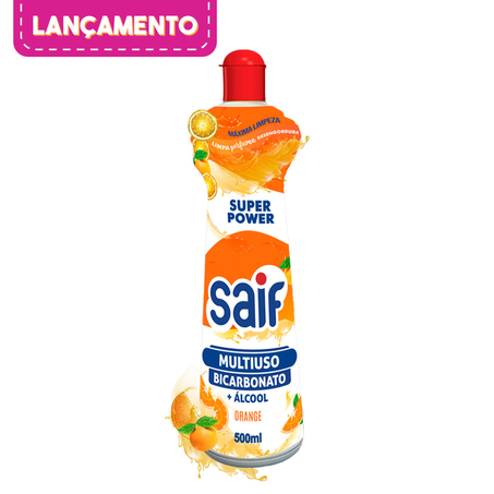 LIMP MULTIUSO SAIF BICARBONATO/ÁLCOOL ORANGE 500ML
