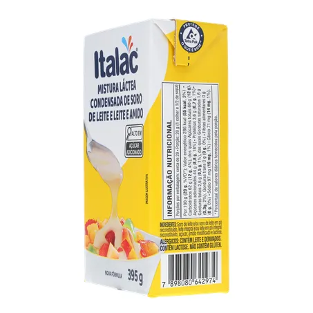 Mistura láctea condensada Italac soro de leite 395g
 360-6