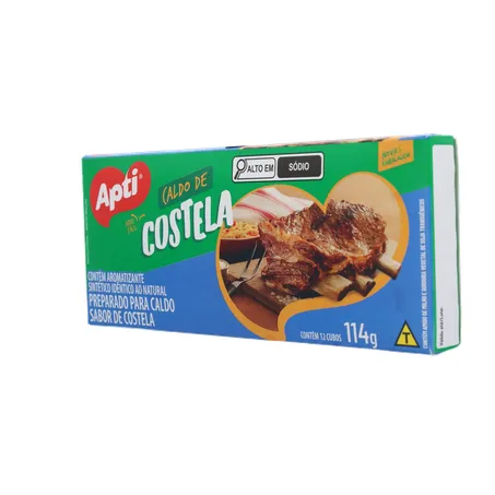 CALDO DE COSTELA EM CUBO APTI CAIXA 114G 360-4