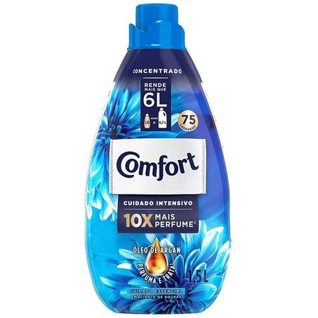 Amaciante Comfort 1,5lt Concentrado Intense/Classic Azul