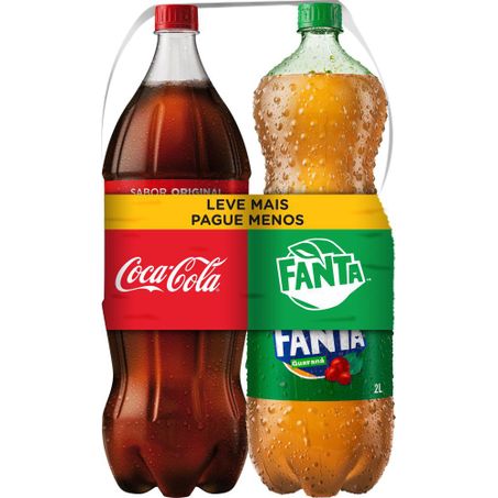 KIT REFRIG COCA COLA + FANTA GUARANA 2LT