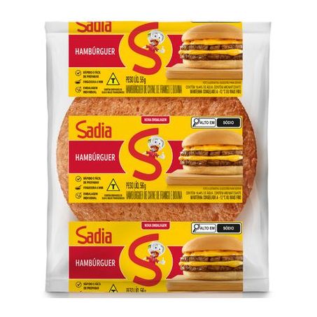 HAMBÚRGUER SADIA MISTO C/2 56G