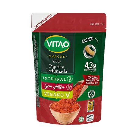 SNACK PROTEICO PAPRICA DEFUMADA 40G VITAO