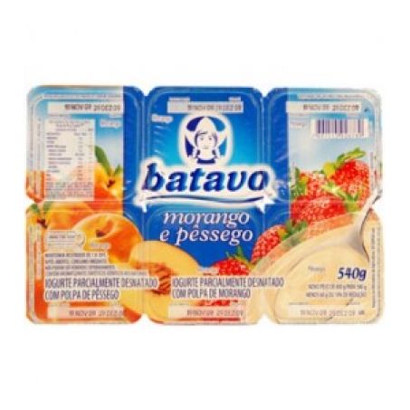 Bebida láctea batavo morango e pêssego 510 gr
