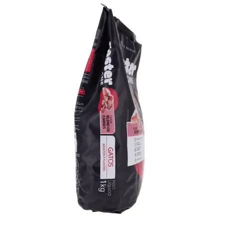 ALIMENTO PARA GATO FOSTER ONE ADULTOS E FILHOTES BLEND DE CARNES PACOTE 1KG 360-28