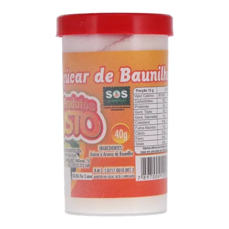 Açúcar baunilha brusto pote 40g 360-8