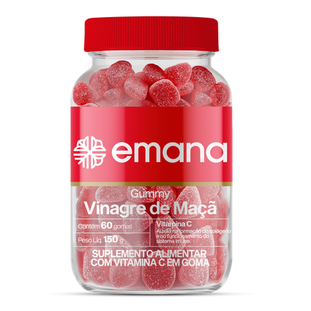 GUMMY VINAGRE DE MAÇÃ + VITAMINA C 150G - EMANA
