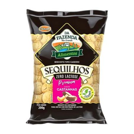 SEQUILHOS CASTANHA ZERO LAC 200G - BIOSOFT