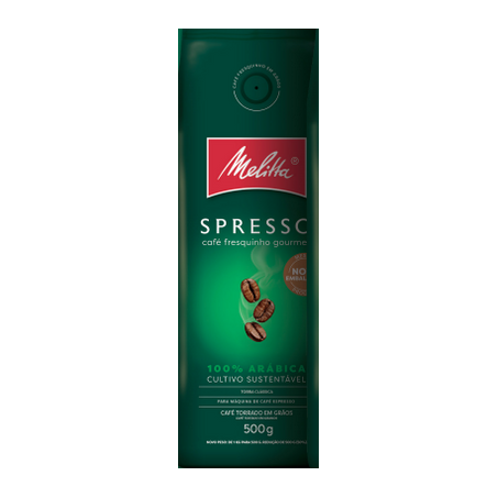 Café torrado grãos spresso melitta 500g