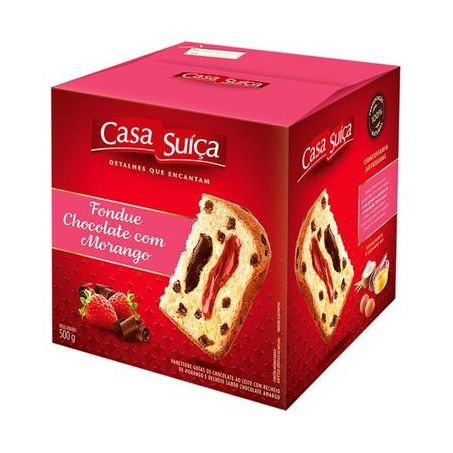 Panettone Casa Suica Fondue Caixa 500g 
 