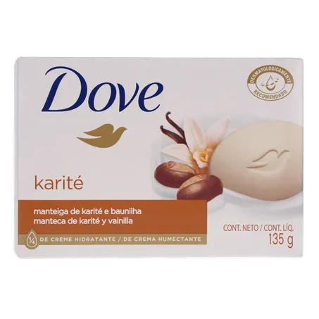 SABONETE DOVE MANTEIGA DE KARITÊ E BAUNILHA 135G
