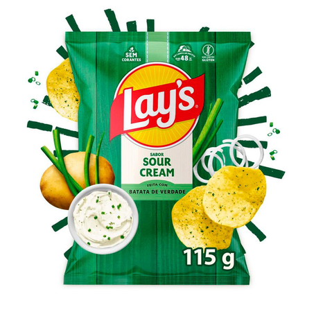 Batata Lays  115g - Sour Cream
