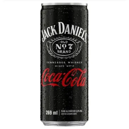 Drink jack daniels e coca cola 269ml