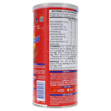 Achocolatado em Pó Nescau Lata 370gr 360-20